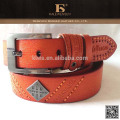 Custom Made Wholesale véritable ceinture en cuir pleine fleur